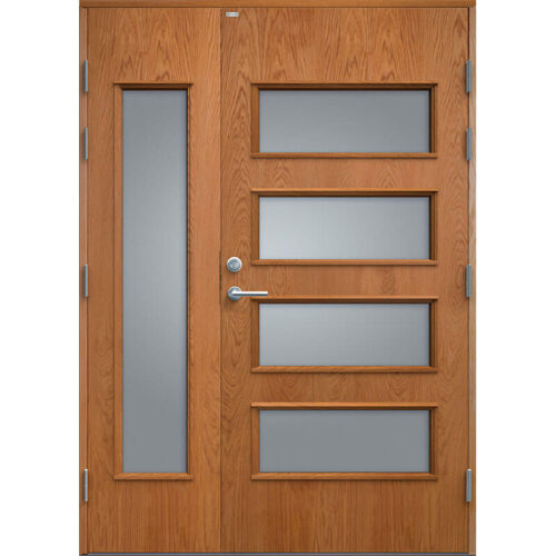 Parytterdörr Diplomat Ebba Halvpar Glas Ekfanér