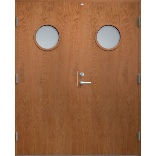 Parytterdörr Diplomat Rosa Glas Ekfanér