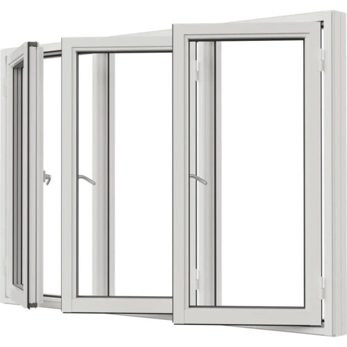 Sidohängt Fönster Ntech 3 Luft Trä Aluminium